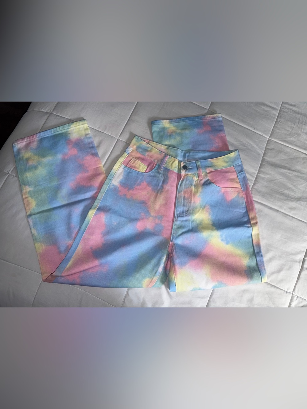 Pastel Tie-Dye High-Rise Women’s Jeans - Large